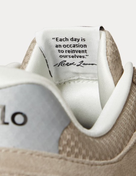 TRAIN 89 V2 SUEDE-PANELLED TRAINER