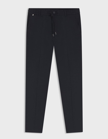 MODERN-FIT TROUSERS IN A LINEN BLEND