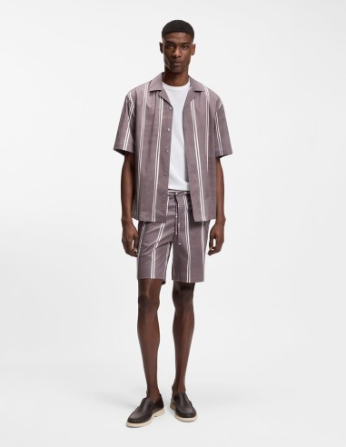 T-SHIRT COTTON-LINEN REGULAR FIT