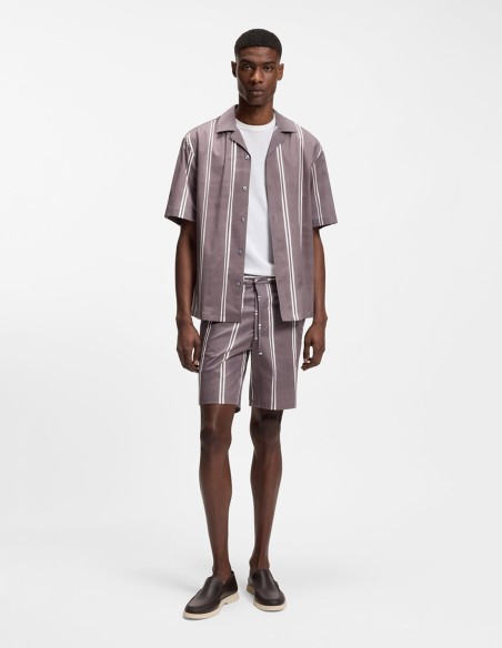 T-SHIRT COTTON-LINEN REGULAR FIT