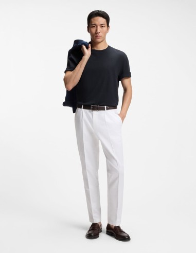 T-SHIRT COTTON-LINEN REGULAR FIT