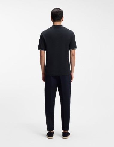 COTTON LINEN POLO SHIRT WITH JOHNNY...