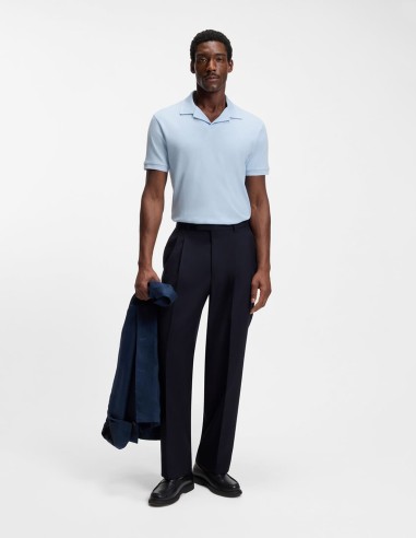 ΜΠΛΟΥΖΑ POLO COTTON LINEN JOHNNY COLLAR