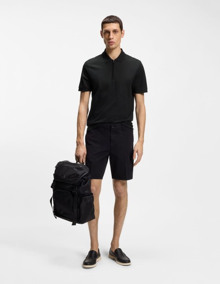 ΜΠΛΟΥΖΑ POLO COTTON BLEND WITH ZIP PLACKET