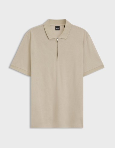 ΜΠΛΟΥΖΑ POLO COTTON BLEND WITH ZIP...