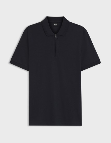ΜΠΛΟΥΖΑ POLO COTTON BLEND WITH ZIP...