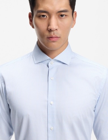 SLIM FIT EASY IRON CHECKED SHIRT