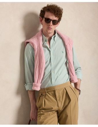 CUSTOM FIT STRIPED STRETCH...