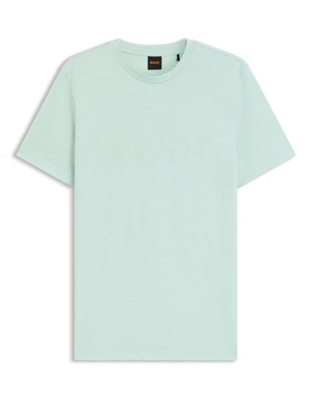 COTTON JERSEY T-SHIRT WITH LARGE LOGO PRINT