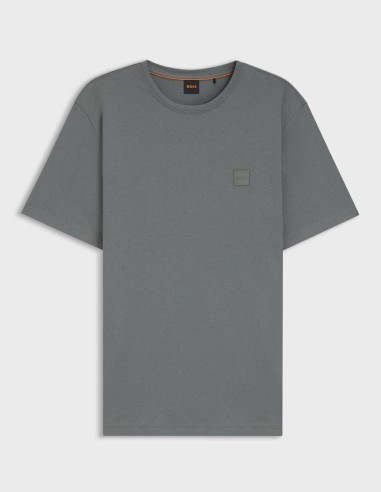 COTTON T-SHIRT WITH LOGO PATCH
