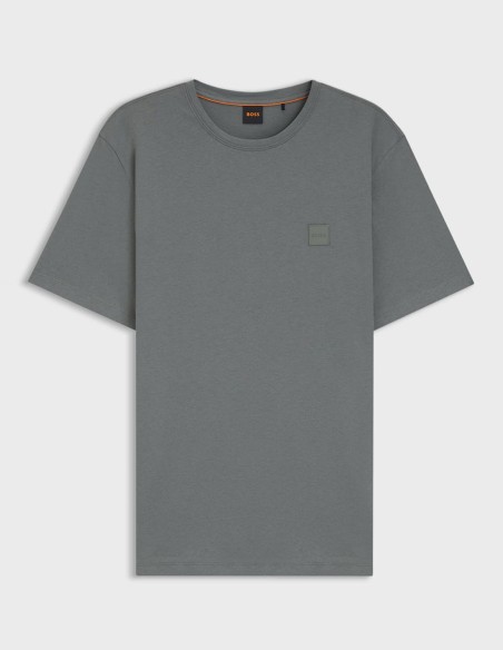 COTTON T-SHIRT WITH LOGO PATCH