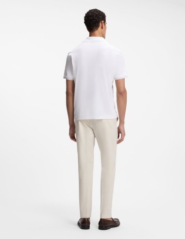 COTTON LINEN POLO SHIRT WITH JOHNNY...