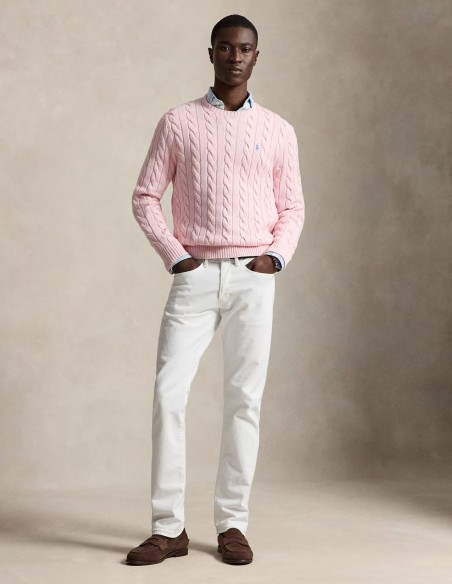 CABLE-KNIT COTTON JUMPER