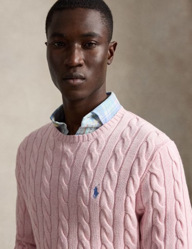 CABLE-KNIT COTTON JUMPER