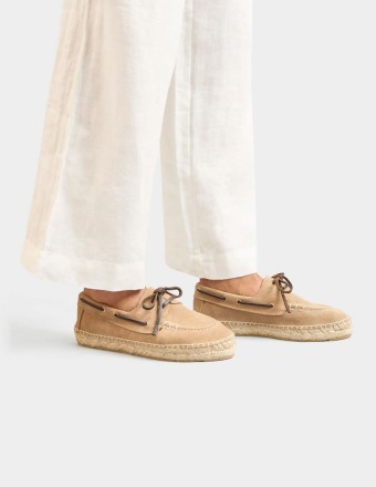 SUEDE BOAT-SHOES ESPADRILLES