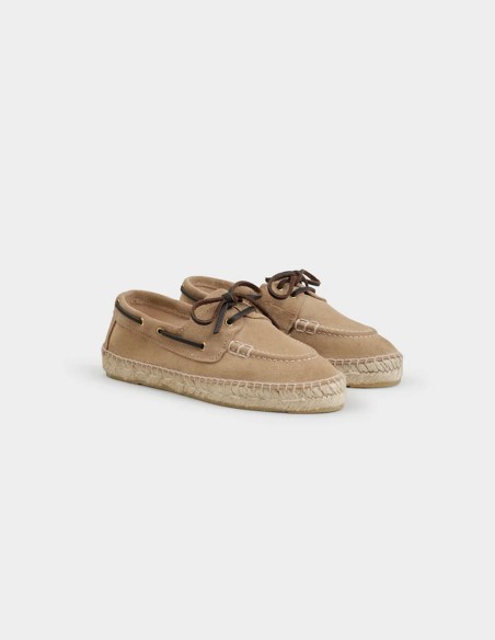 SUEDE BOAT-SHOES ESPADRILLES