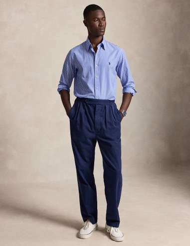 CUSTOM FIT STRIPED BROADCLOTH SHIRT