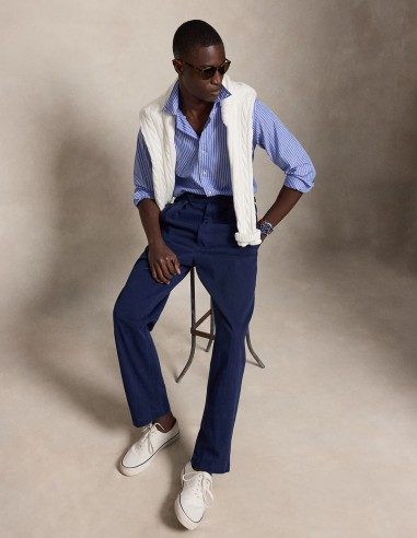 CUSTOM FIT STRIPED BROADCLOTH SHIRT