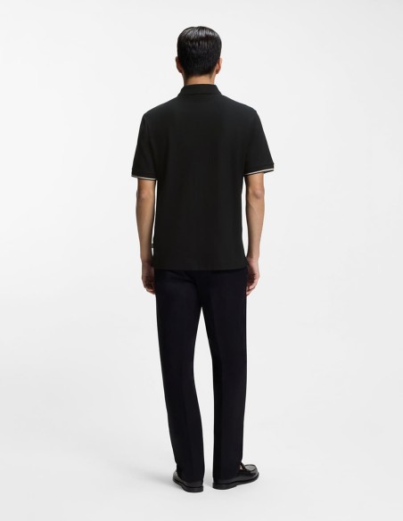COTTON-PIQUE POLO SHIRT WITH ZIP NECK