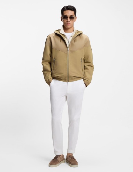 COTTON-PIQUE POLO SHIRT WITH ZIP NECK