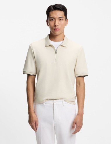 ΜΠΛΟΥΖΑ POLO COTTON-PIQUE WITH ZIP NECK