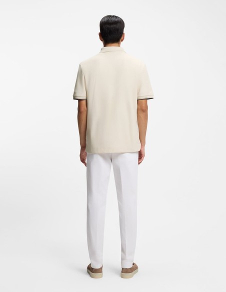 ΜΠΛΟΥΖΑ POLO COTTON-PIQUE WITH ZIP NECK