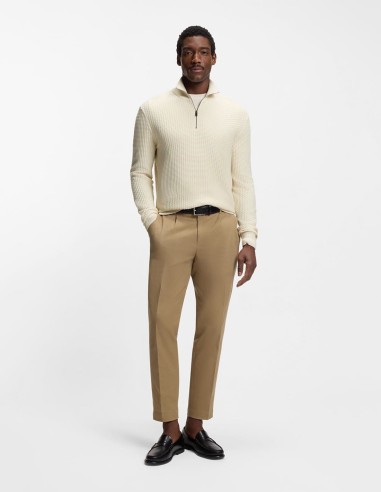 QUARTER-ZIP SWEATER IN COTTON