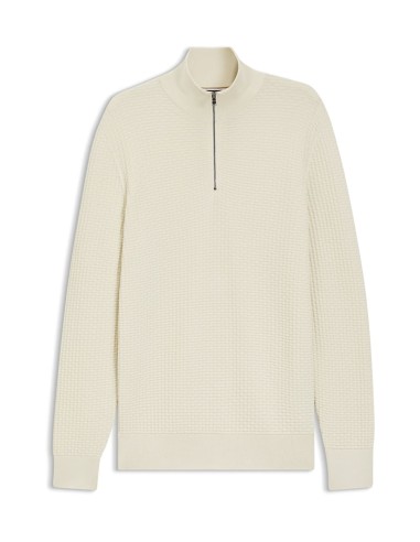 QUARTER-ZIP SWEATER IN COTTON