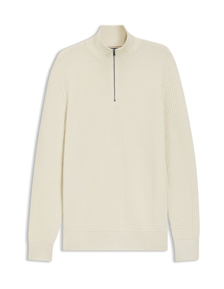 QUARTER-ZIP SWEATER IN COTTON