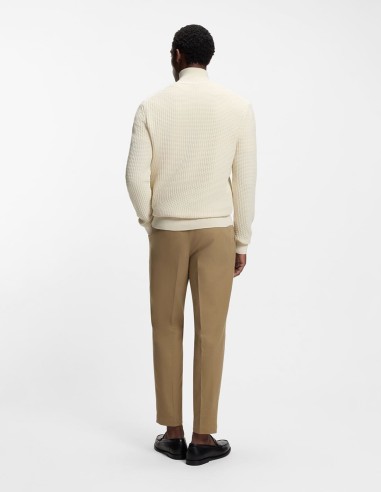 QUARTER-ZIP SWEATER IN COTTON