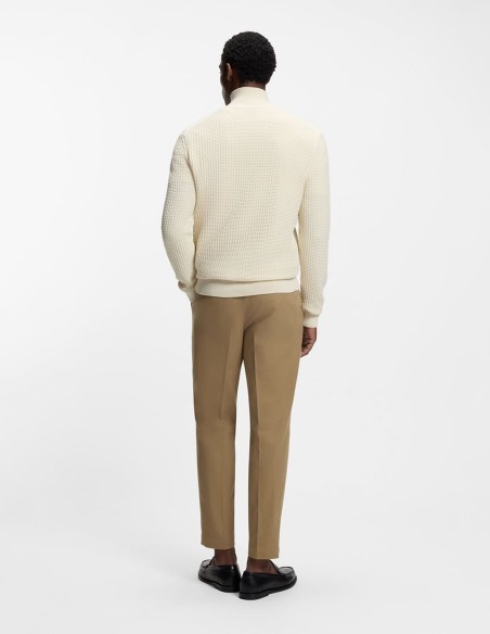QUARTER-ZIP SWEATER IN COTTON