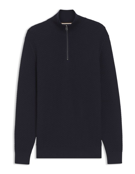 QUARTER-ZIP SWEATER IN COTTON