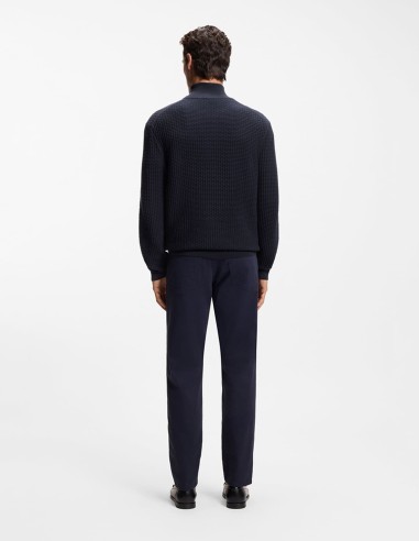 QUARTER-ZIP SWEATER IN COTTON