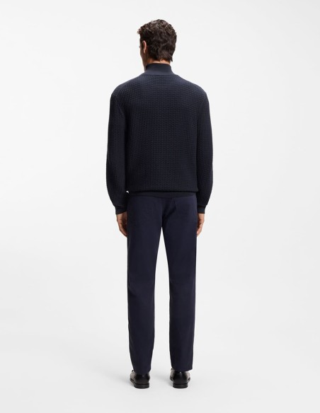 QUARTER-ZIP SWEATER IN COTTON