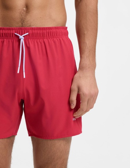 QUICK-DRY SWIM SHORTS WITH LOGO DETAIL