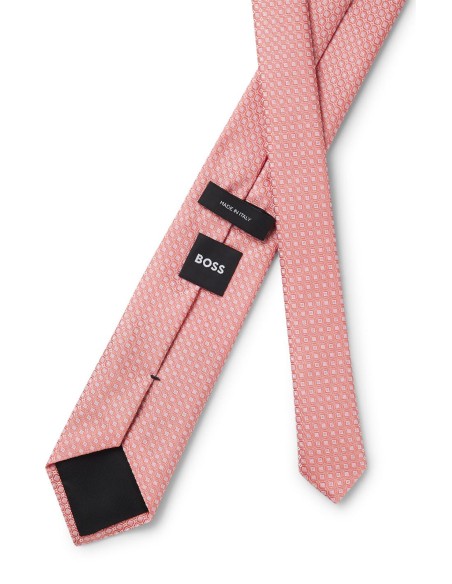 JACQUARD-PATTERN TIEIN A SILK BLEND