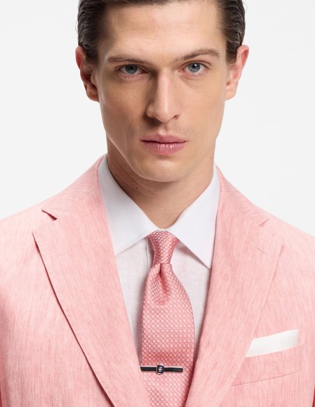 JACQUARD-PATTERN TIEIN A SILK BLEND