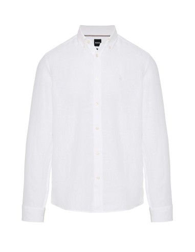 REGULAR FIT BUTTON DOWN LINEN SHIRT