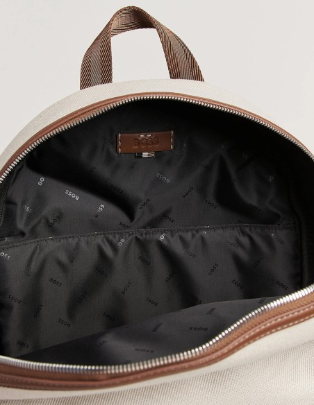 CANVAS BACKPACK WITH LOGO LETTERING