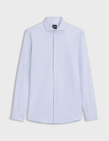 SLIM FIT SHIRT IN STRIPED COTTON