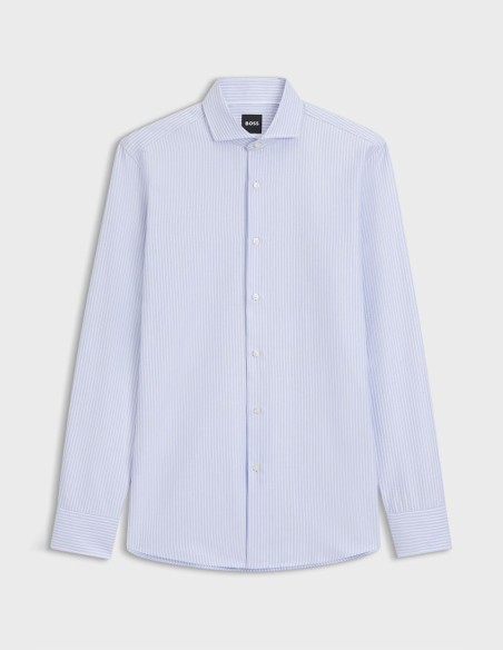 SLIM FIT SHIRT IN STRIPED COTTON