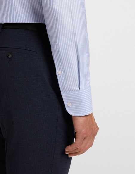 SLIM FIT SHIRT IN STRIPED COTTON