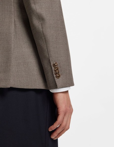 ΣΑΚΑΚΙ PATTERNED VIRGIN WOOL REGULAR FIT