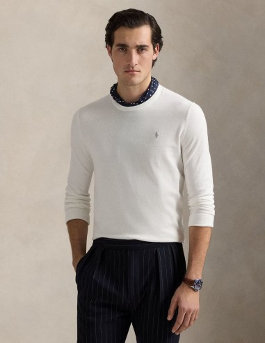 SLIM FIT TEXTURED COTTON JUMPER