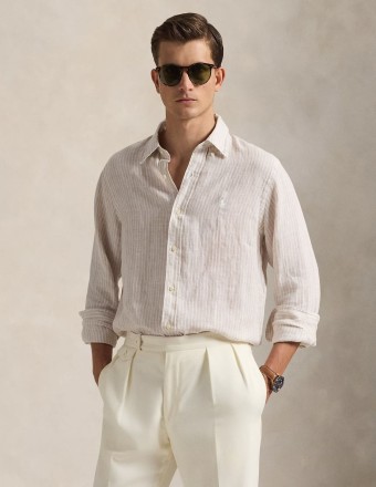 ΠΟΥΚΑΜΙΣΟ STRIPED LINEN...