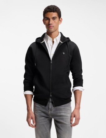 ZIP-UP HOODIE WITH DOUBLE B...