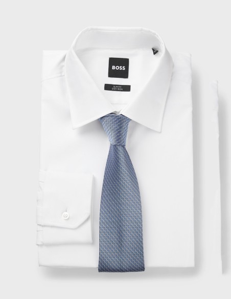 BOSS ONE SILK TIE WITH JACQUARD PATTERN