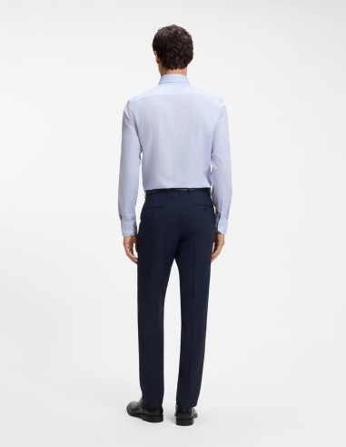 SLIM FIT COTTON SHIRT WITH SPREAD COLLAR