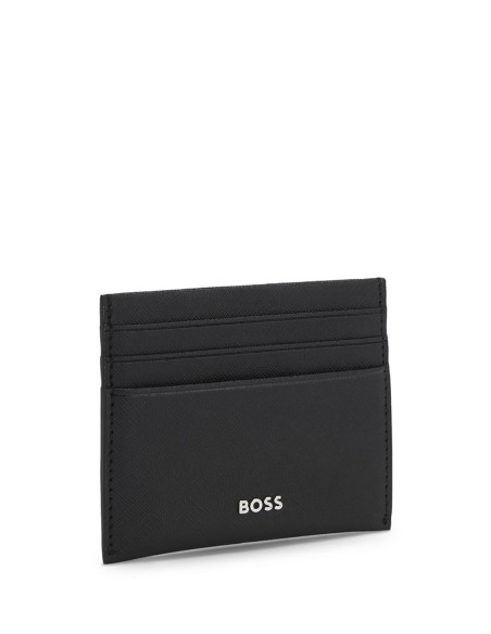 CARD HOLDER IN TEXTURED LEATHER WITH BRANDING