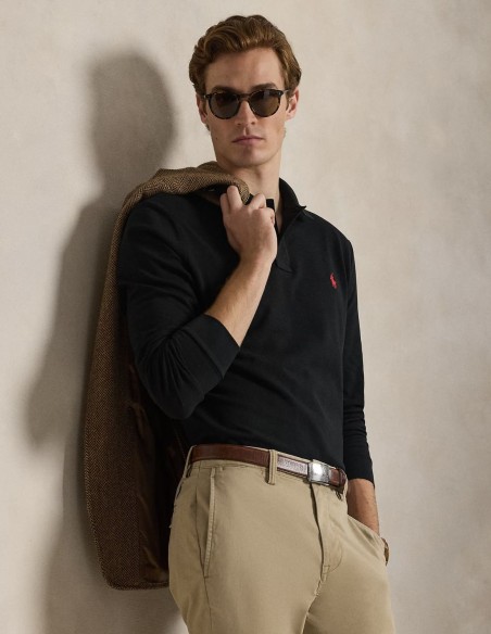 CUSTOM SLIM FIT MESH POLO SHIRT